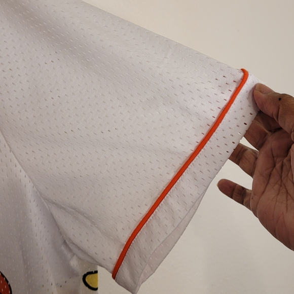 Nickelodeon SpongeBob SquarePants & Friends Baseball Jersey White/Orange Mens 4X - Picture 9 of 11